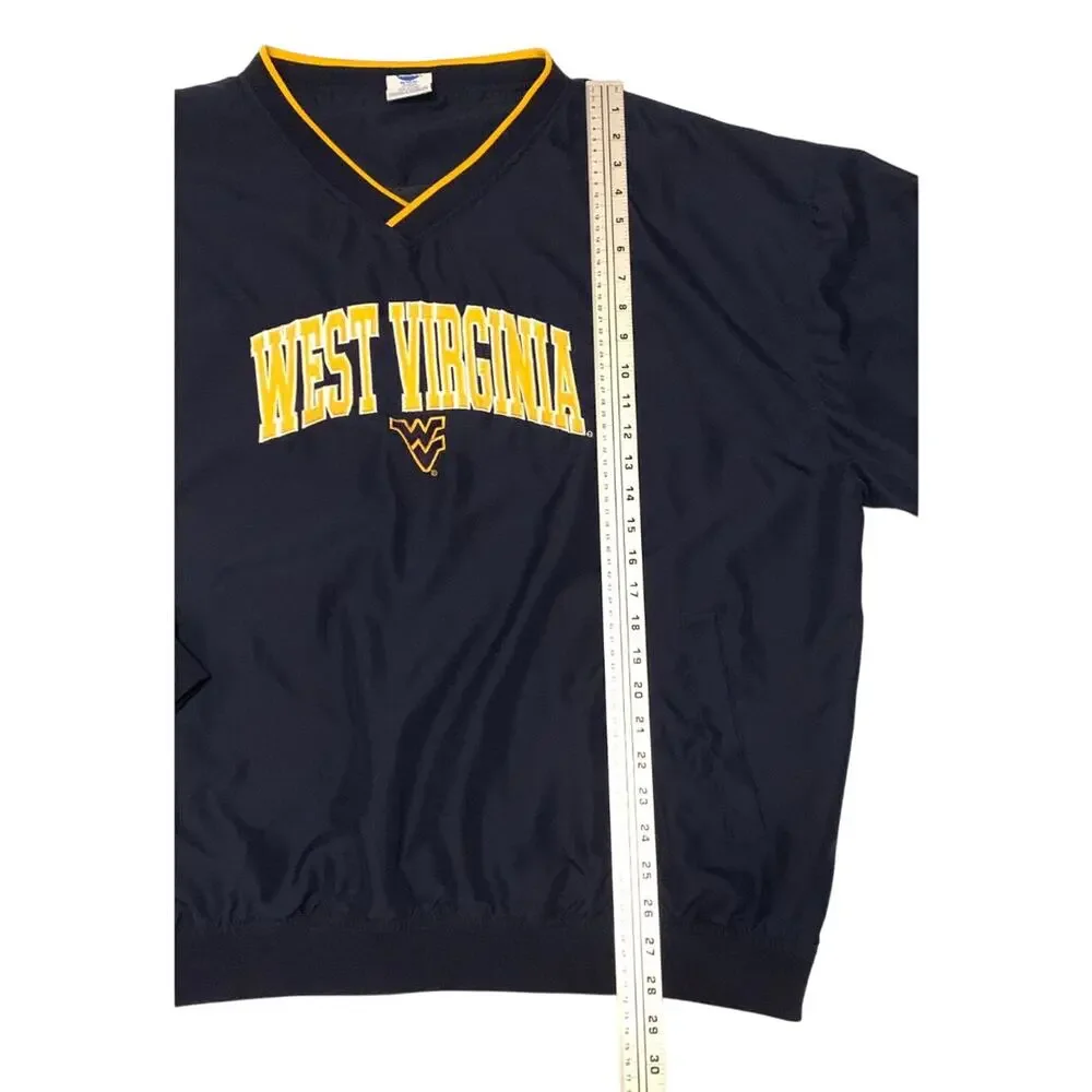 NCAA West Virginia University Mens Shirt Blue Gold Sz. 2XL V-Neck WVU Sports Fan - Picture 6 of 11